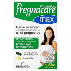 Pregnacare Max bottle front view for daily prenatal nutrition support