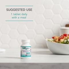 Tablets and 60-count packaging glimpse for Nutricology Pregnenolone.