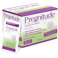 Pregnitude 60 packets box for convenient daily use.