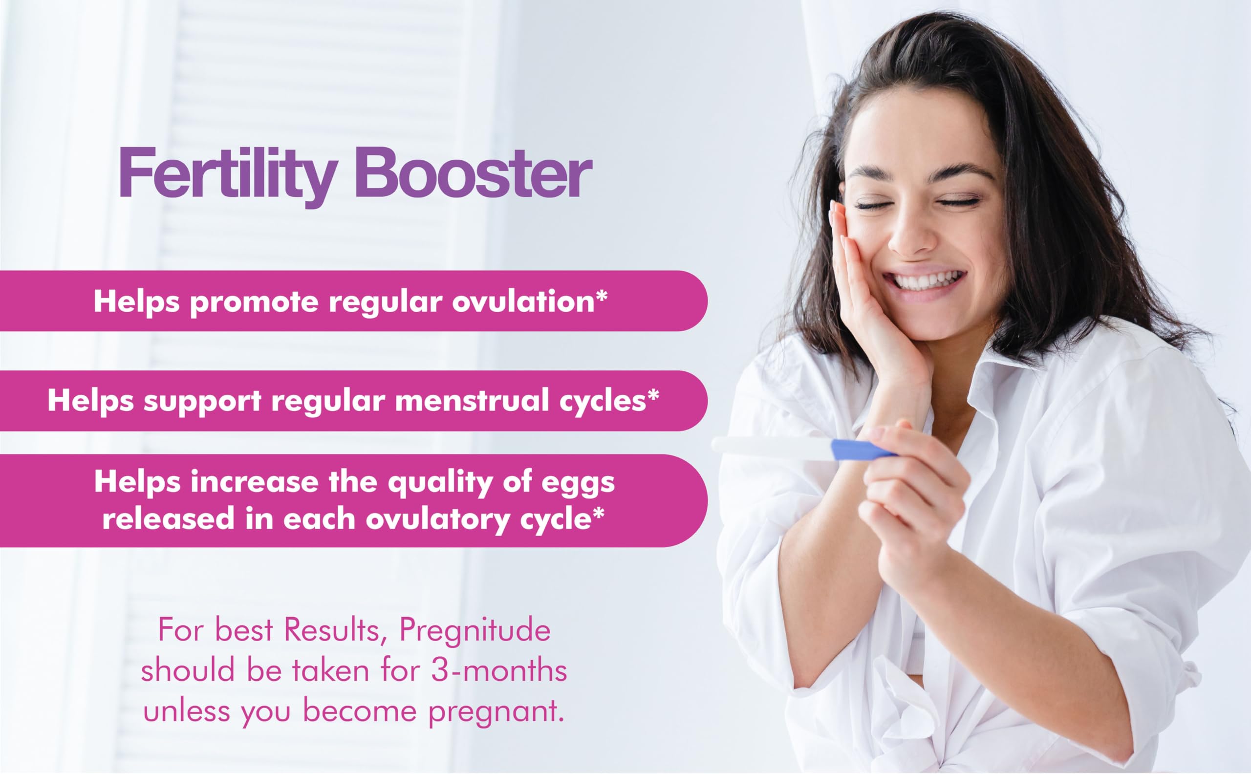 Pregnitude gluten-free label indicating dietary suitability.