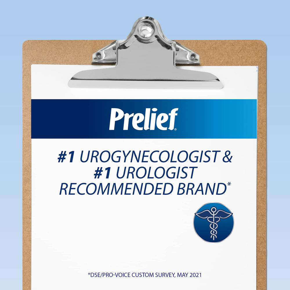 PRELIEF 600 caplets total multi-pack bottles highlight value and convenience.