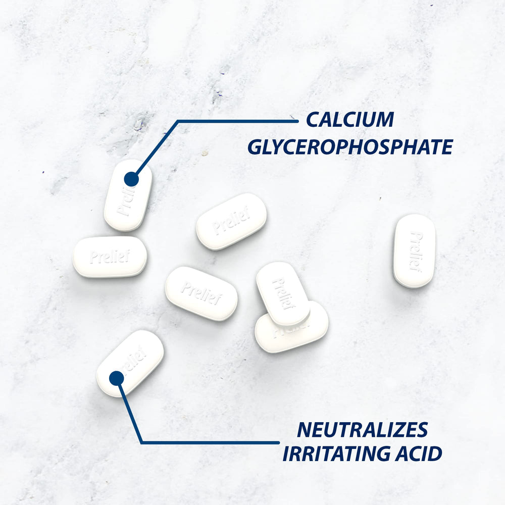 PRELIEF kitchen-counter setup shows easy access to caplets.