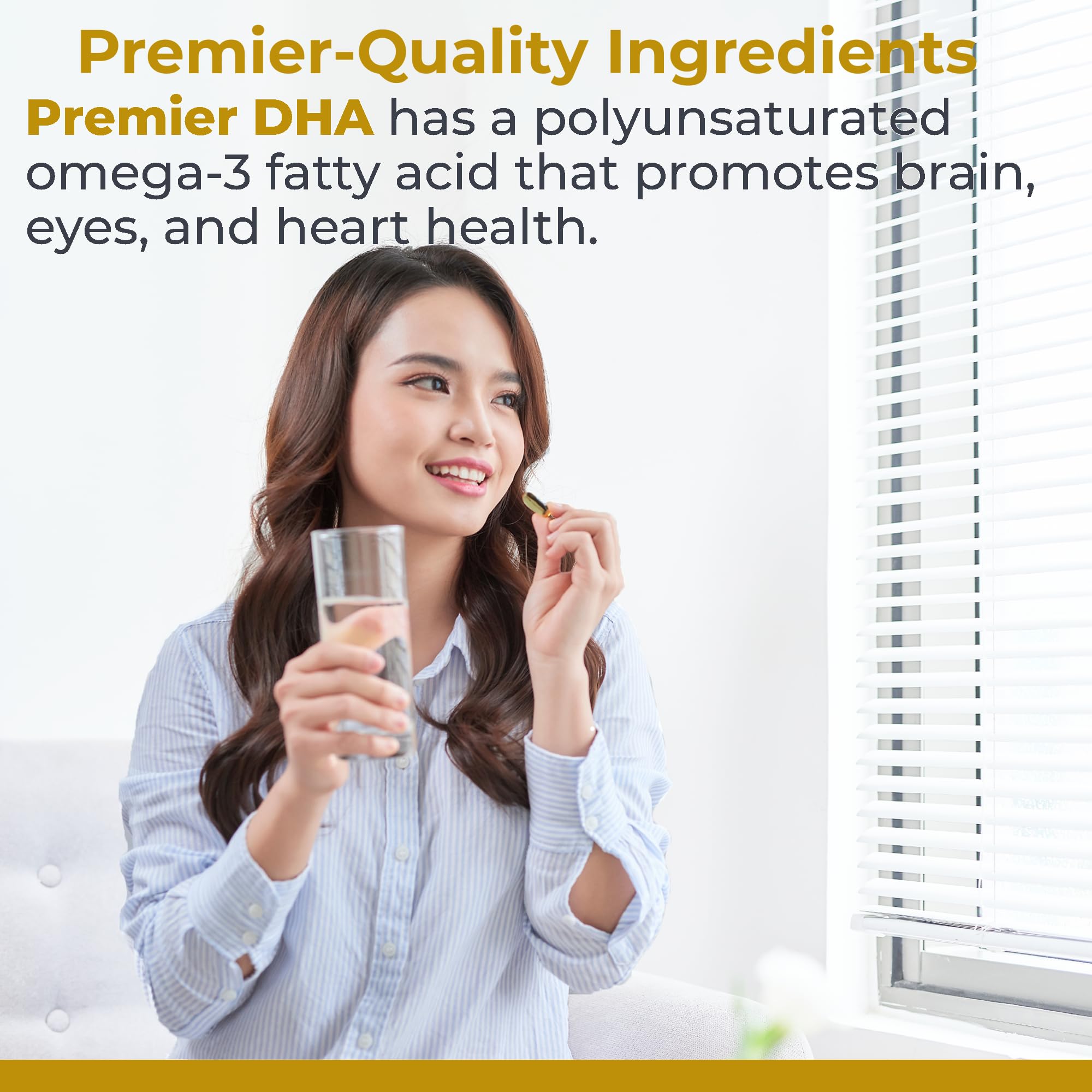 Premier DHA algae-source illustration highlights sustainable omega-3 origin