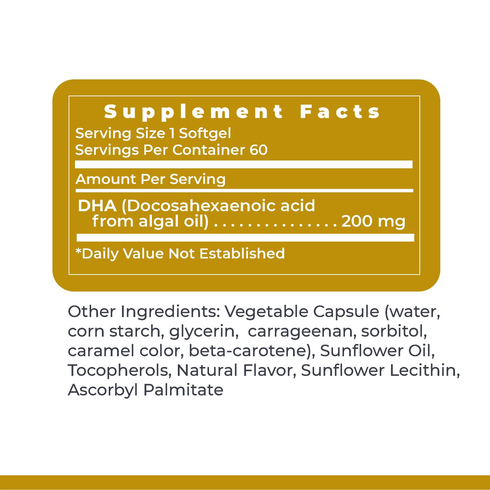 Premier DHA daily-use reminder shows routine capsule intake