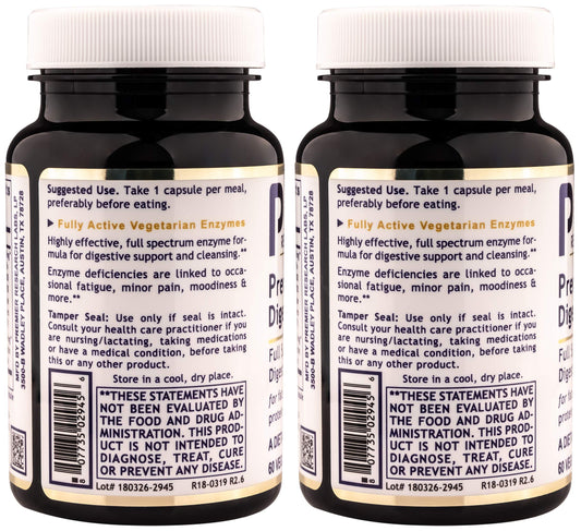 Premier Digest ingredients label highlights broad enzyme spectrum and plant blend.