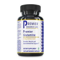 Premier Glutamine 100 caps bottle for daily supplementation