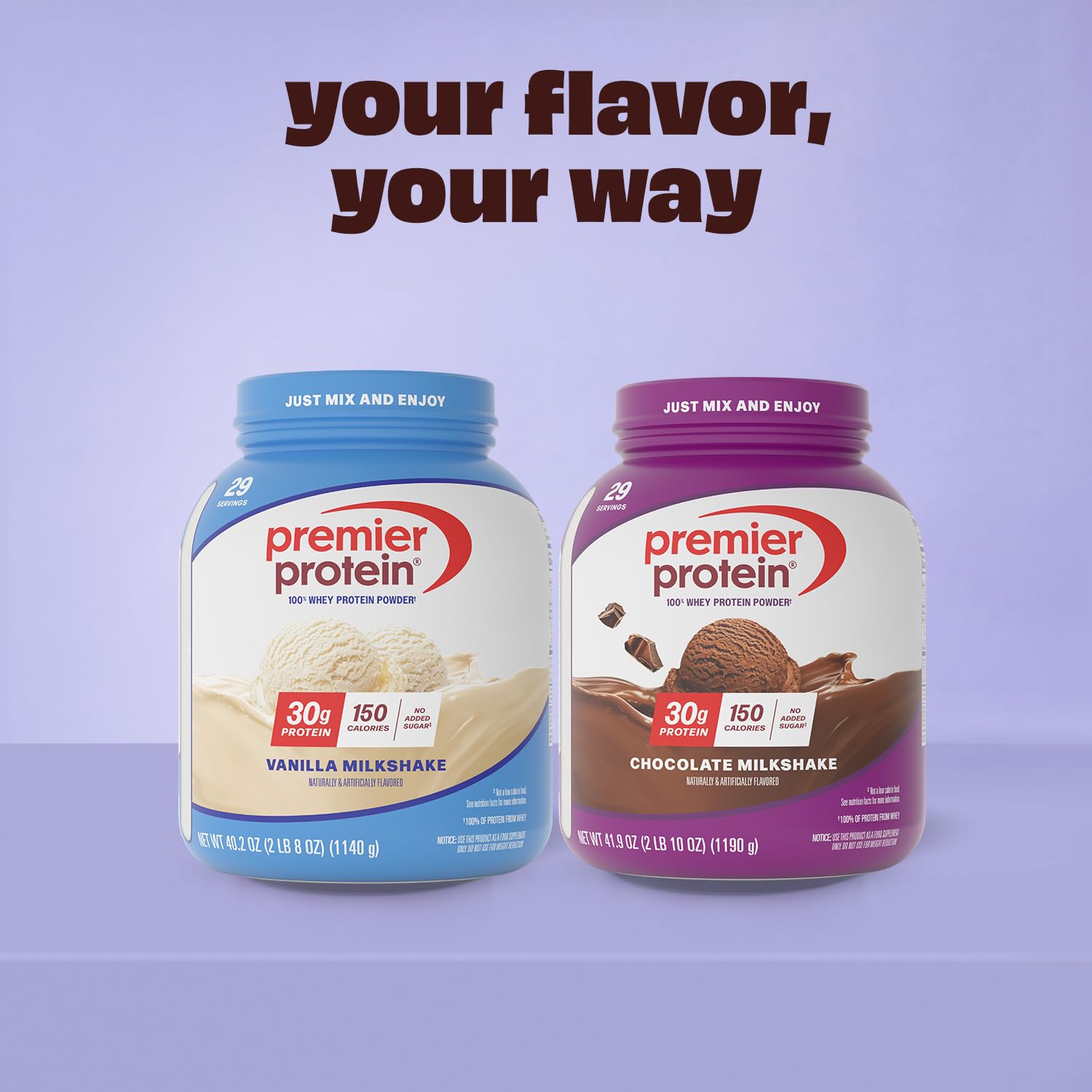 Glass of Premier Protein Chocolate Milkshake ready to enjoy as a snack.