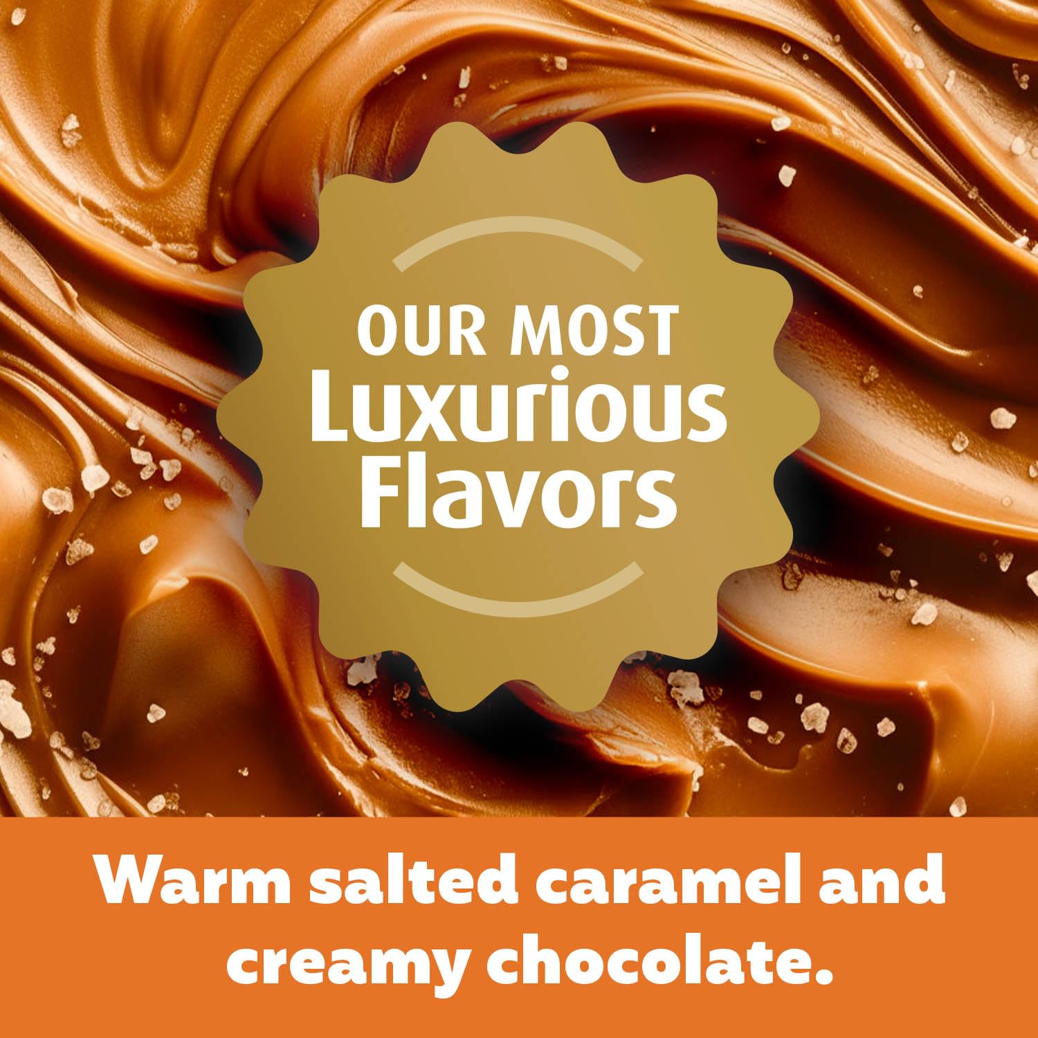 Premier Protein Indulgence salted caramel truffle closeup emphasizes dessert-like flavor with high protein.
