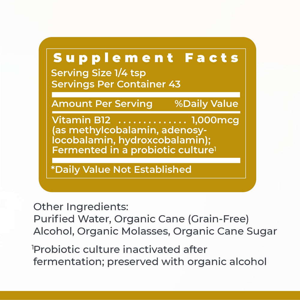 Premier Research Labs B12-ND drops in water for simple daily use.