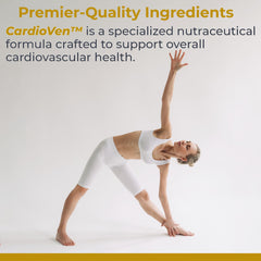 Premier Research Labs CardioVen capsules inside bottle ready for daily dosing