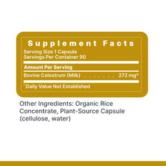Premier Research Labs Colostrum-IgG scoop and guide for taking with meals.