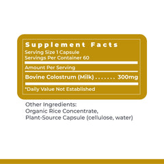 Purity seal on Premier Research Labs Colostrum packaging