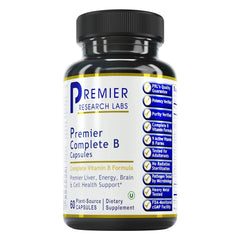 Premier Research Labs Complete B bottle with 60 capsules for daily energy support