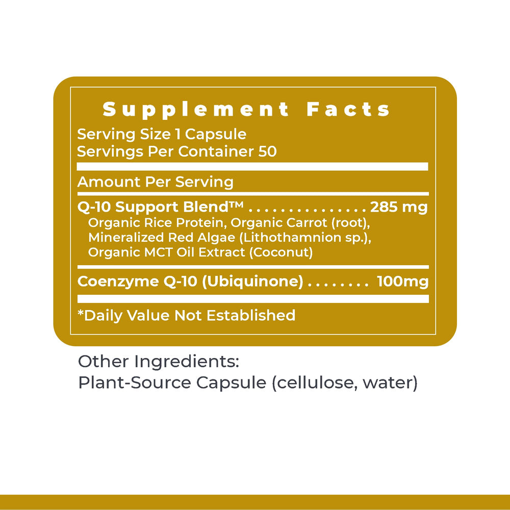 Premier Research Labs CoQ10 bottle shown for daily energy routine.