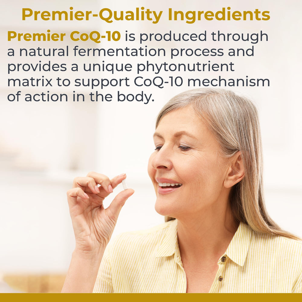 Premier Research Labs CoQ10 capsule with MCT oil blend for energy.