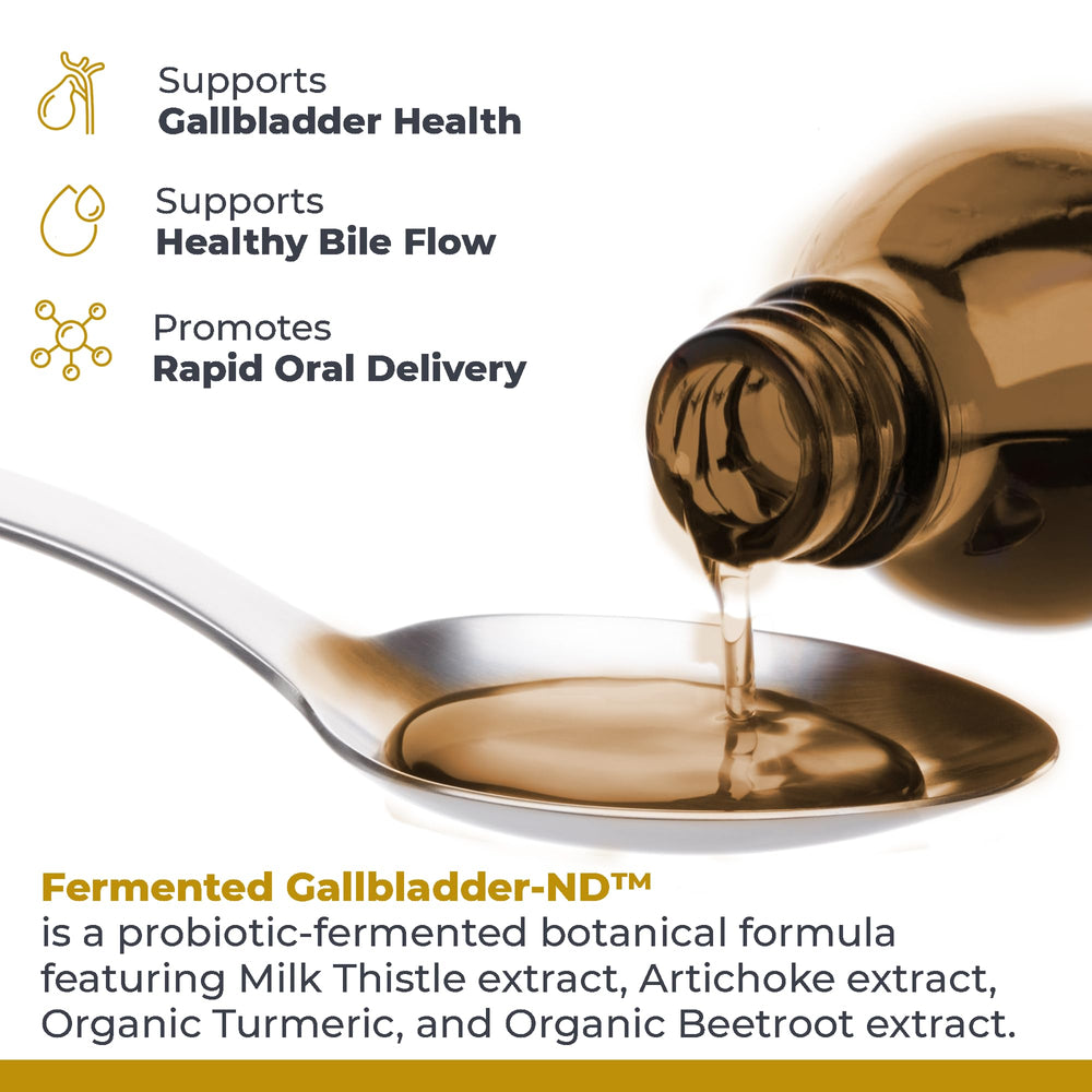 Premier Research Labs Gallbladder-ND bottle with water for a simple daily ritual