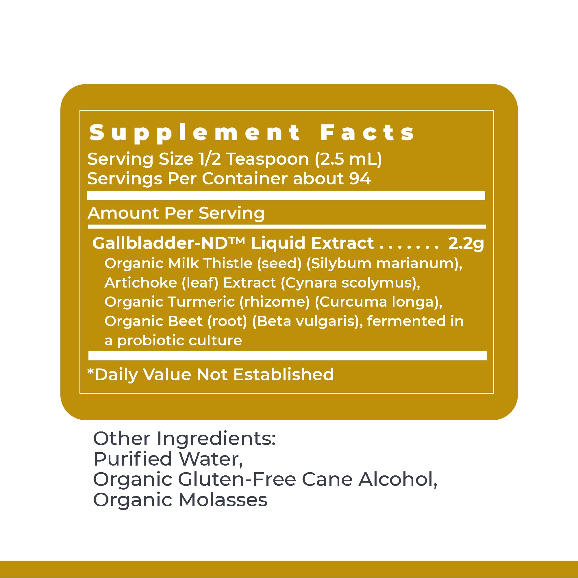 Premier Research Labs Gallbladder-ND packaging with box and bottle indicating premium quality
