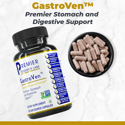 GastroVen capsules close-up highlighting enzyme-based digestion aid