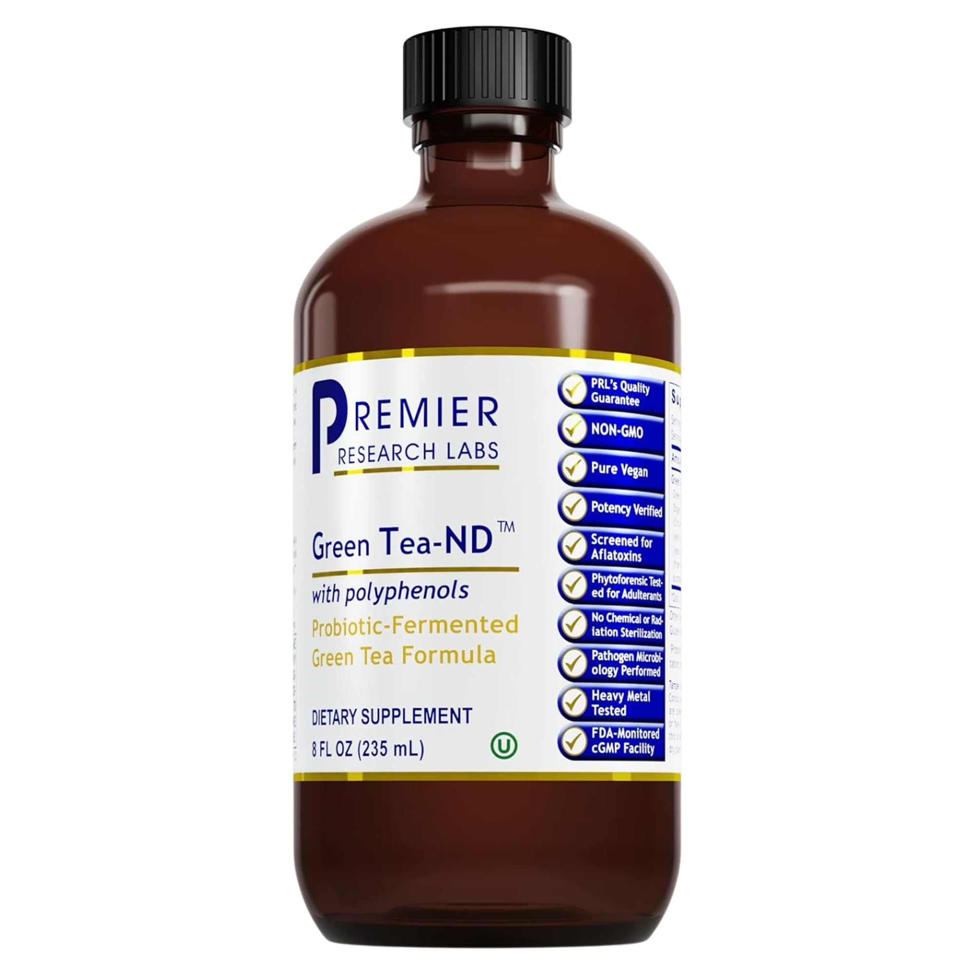 Premier Research Labs Green Tea-ND bottle for daily wellness routine.