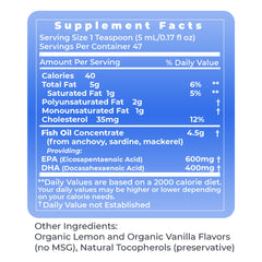 Premier Research Labs EPA/DHA Marine Liquid packaging ready for adults.