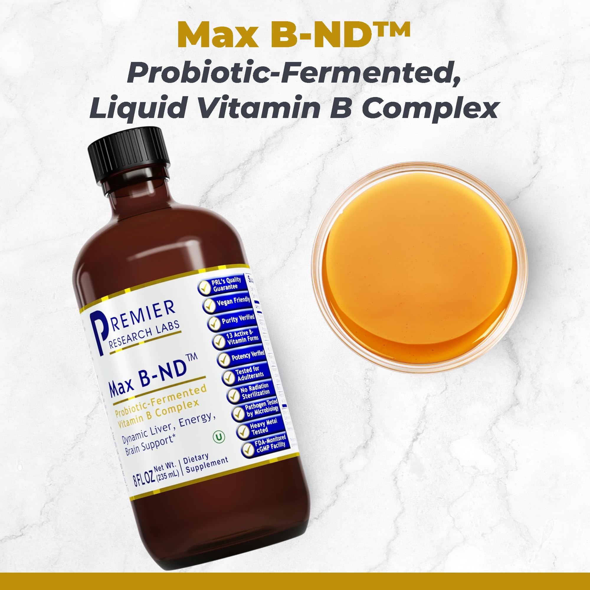 Max B-ND drops pour into water for quick convenient nourishment