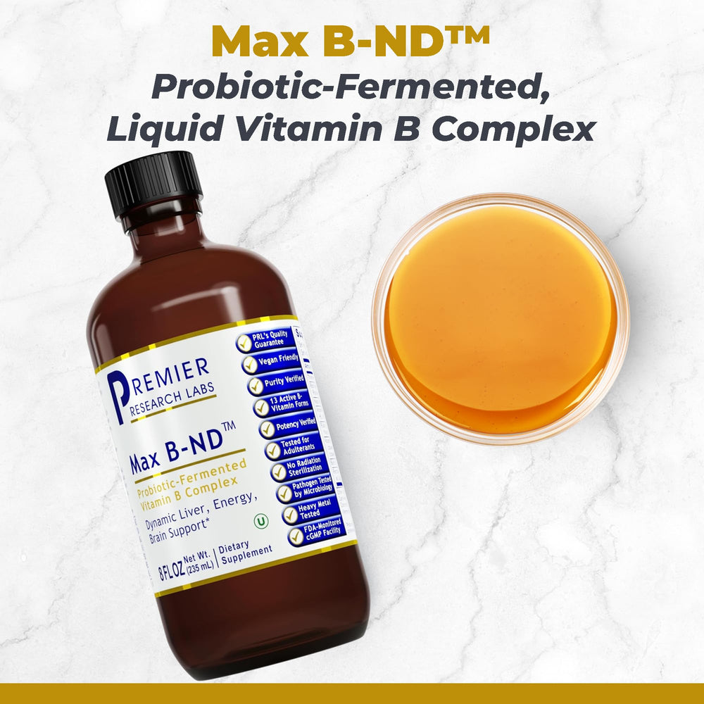 Max B-ND drops pour into water for quick convenient nourishment