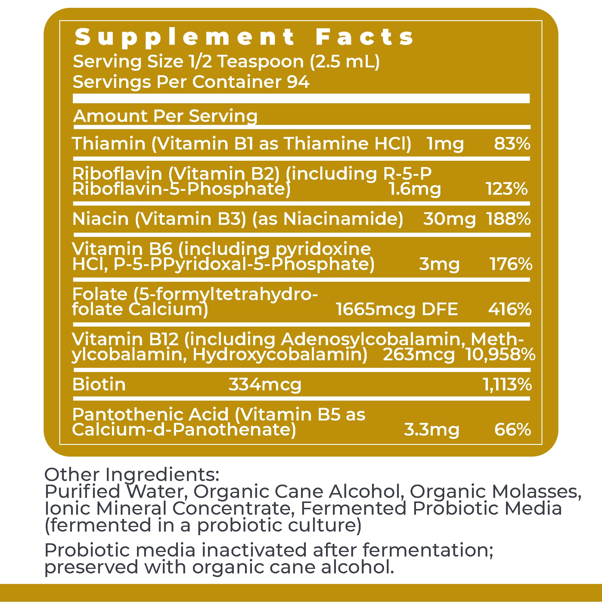 Refrigeration instruction supports freshness after opening to maintain potency