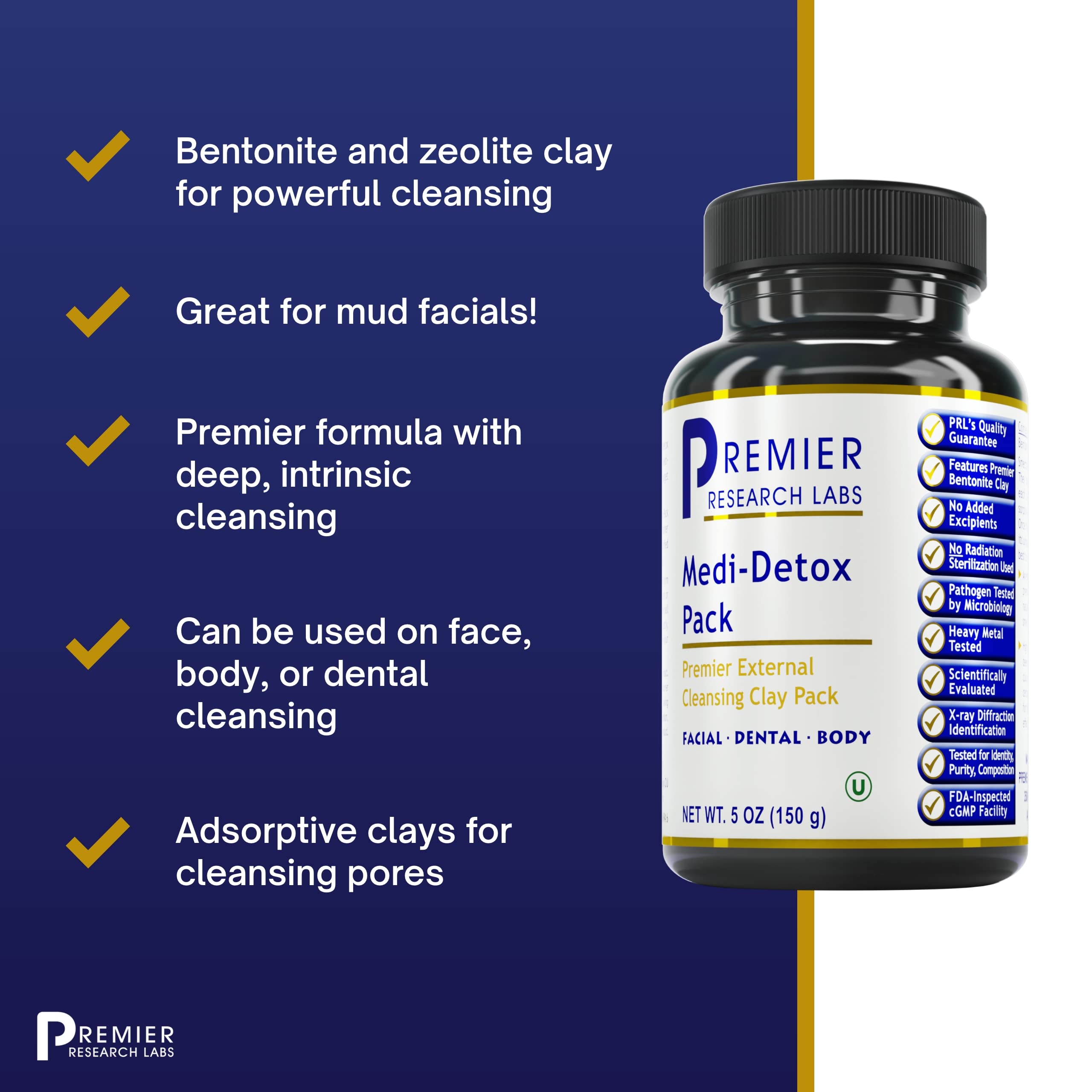 Premier Research Labs Medi-Dental Pack powder pour hints at flexible cleansing routines.
