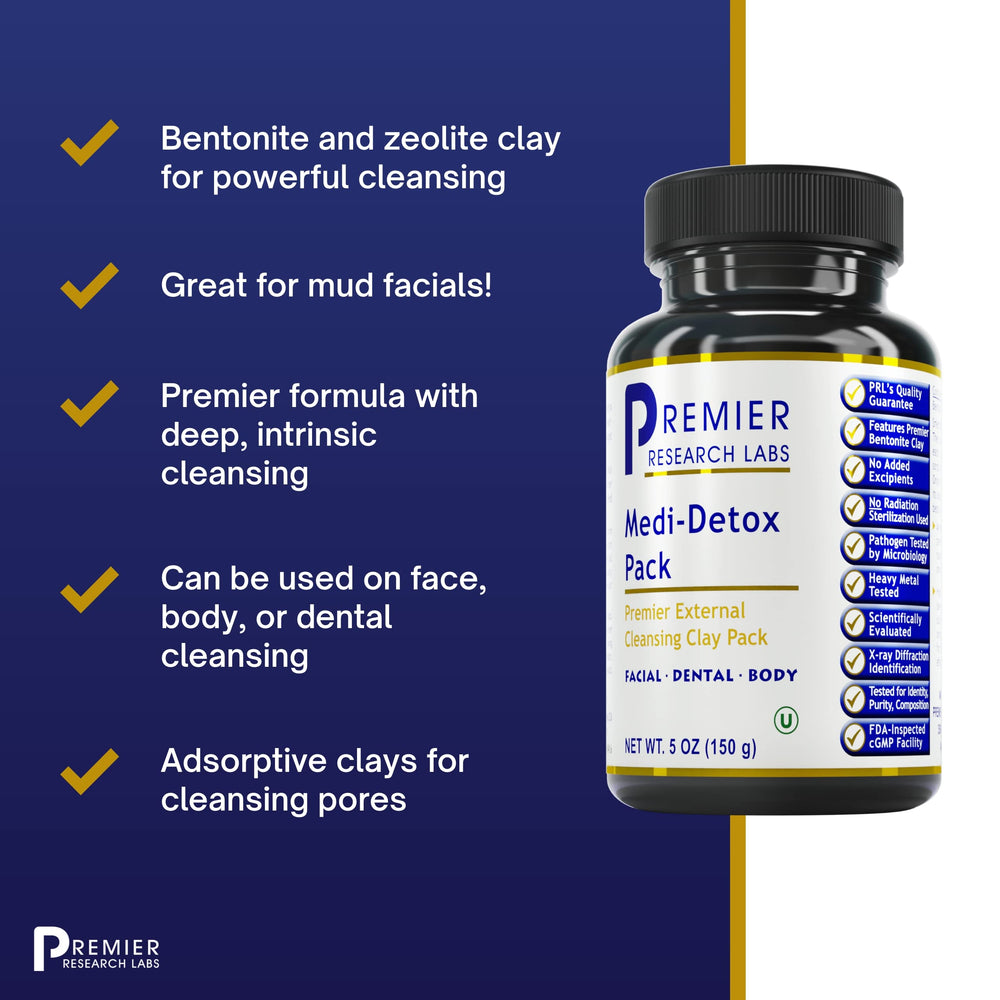 Premier Research Labs Medi-Dental Pack powder pour hints at flexible cleansing routines.