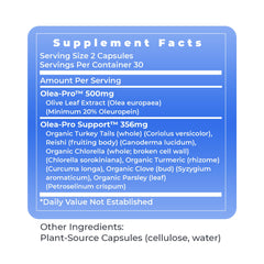 Premier Research Labs Olive Leaf Immune capsules in bottle showcase vegetarian formulation.