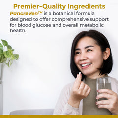 PancreVen prickly pear extract showcasing botanical blend for balance.
