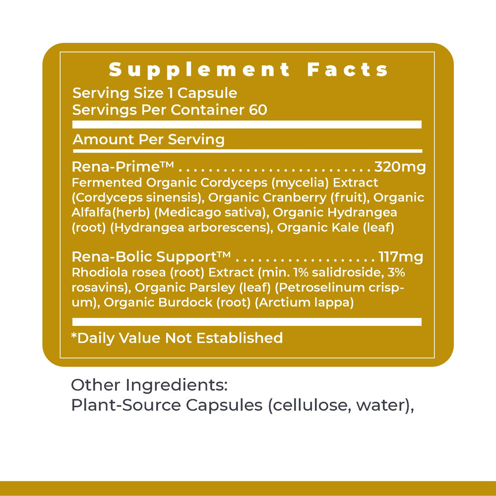Lifestyle scene with RenaVen product in kitchen to support daily wellness.