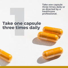 Premier Turmeric Capsules usage with meal reminder for daily routine.
