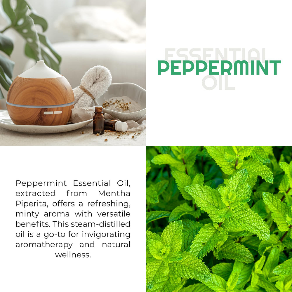 Premium Nature peppermint oil for skin care provides cooling, refreshing sensations.