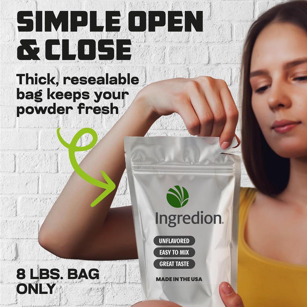 Premium Pea Protein Isolate gluten-free label for allergen-friendly recipes.