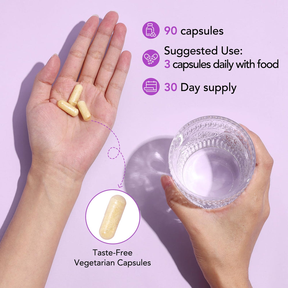 Premom Inositol Plus capsules close-up showing 2000mg Myo-Inositol and 50mg D-Chiro