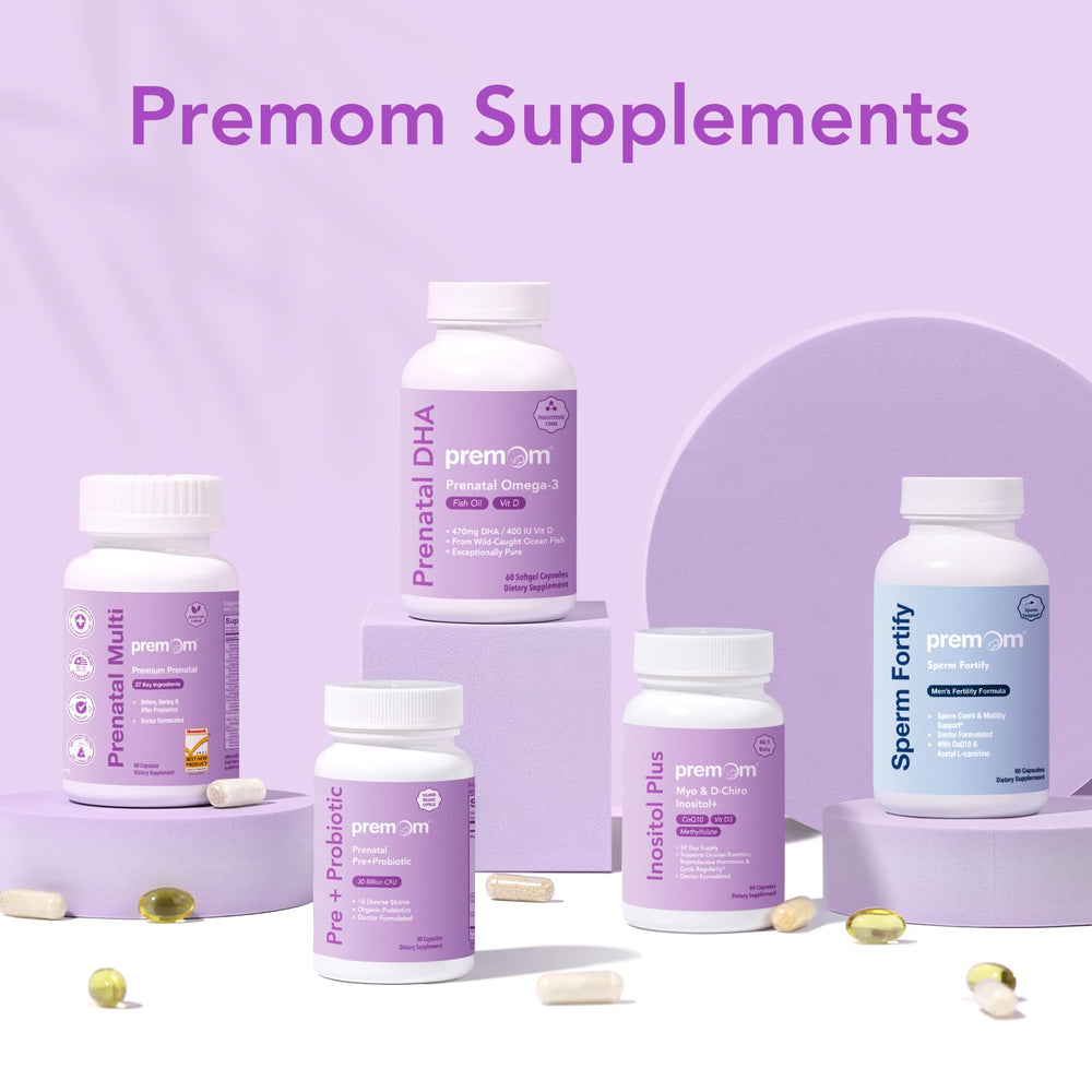 Premom pregnancy-tracking-app: pairs with a free app to monitor cycles and pregnancy progress.
