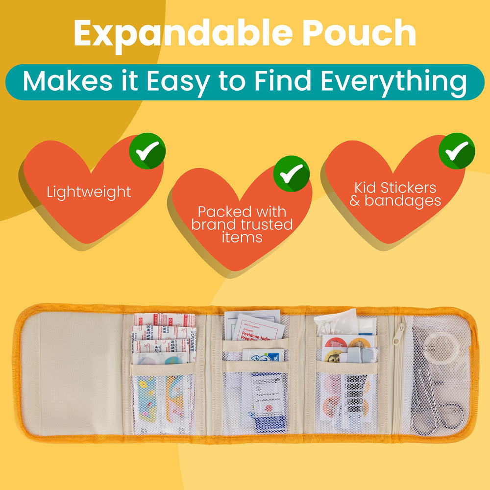 PreparaKit Orange Crush travel kit in a suitcase for easy travel readiness.