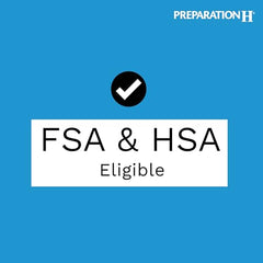 Preparation H hemorrhoid care flat lay with cream and wipes