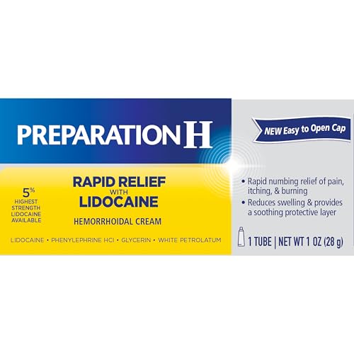 Preparation H Rapid Relief usage illustration showing steps