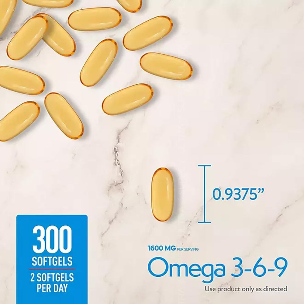 Eye health focus with Presca Omega 3-6-9 for visual function support.