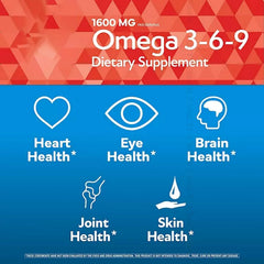 Presca Omega 3-6-9 uses fish, flax, and olive oil sources for daily nutrition.
