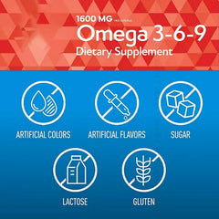 Skin and hair vitality cue from Presca Omega 3-6-9 formula.