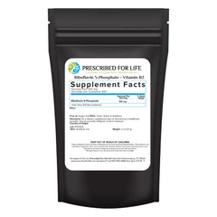 Prescribed For Life riboflavin powder bottle for easy daily vitamin B2 support