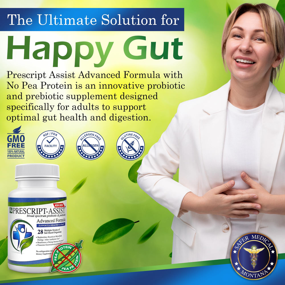 Prescript-Assist 28-strain soil probiotic image signals broad GI support