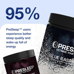 PreSleep powder dissolving in a glass of water as part of nightly ritual