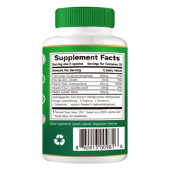 PRETANT Growth Capsules bottle showcasing natural height support with calcium and vitamin D.