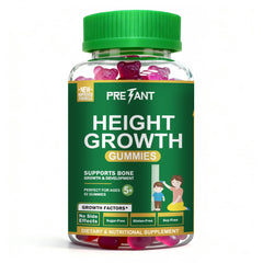 PRETANT Growth Gummies grape bottle for kids reinforces daily nutrition in a tasty, grape flavor.