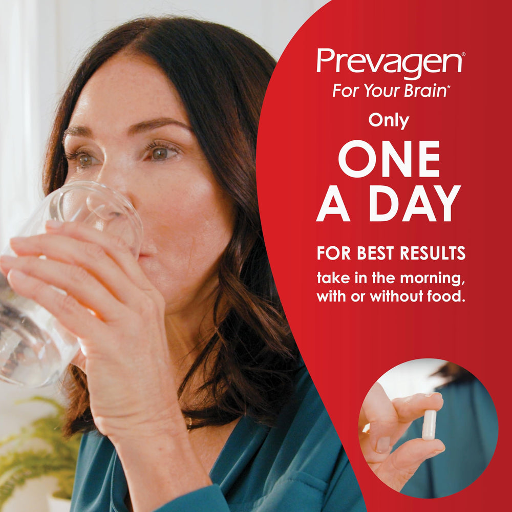 Prevagen Extra Strength bottle lists Vitamin D3 for a complete daily routine.
