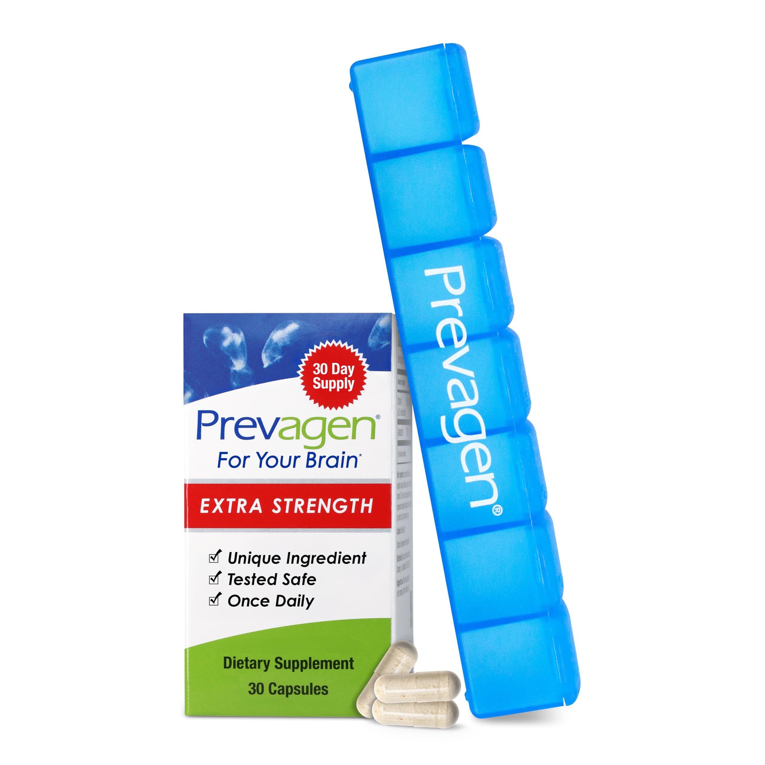Prevagen Extra Strength capsules visual on bottle for daily cognitive support use